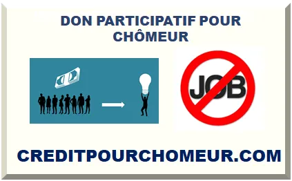 DON PARTICIPATIF POUR CHÔMEUR