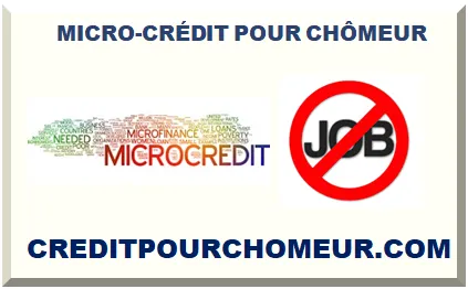 MICRO-CRÉDIT POUR CHÔMEUR